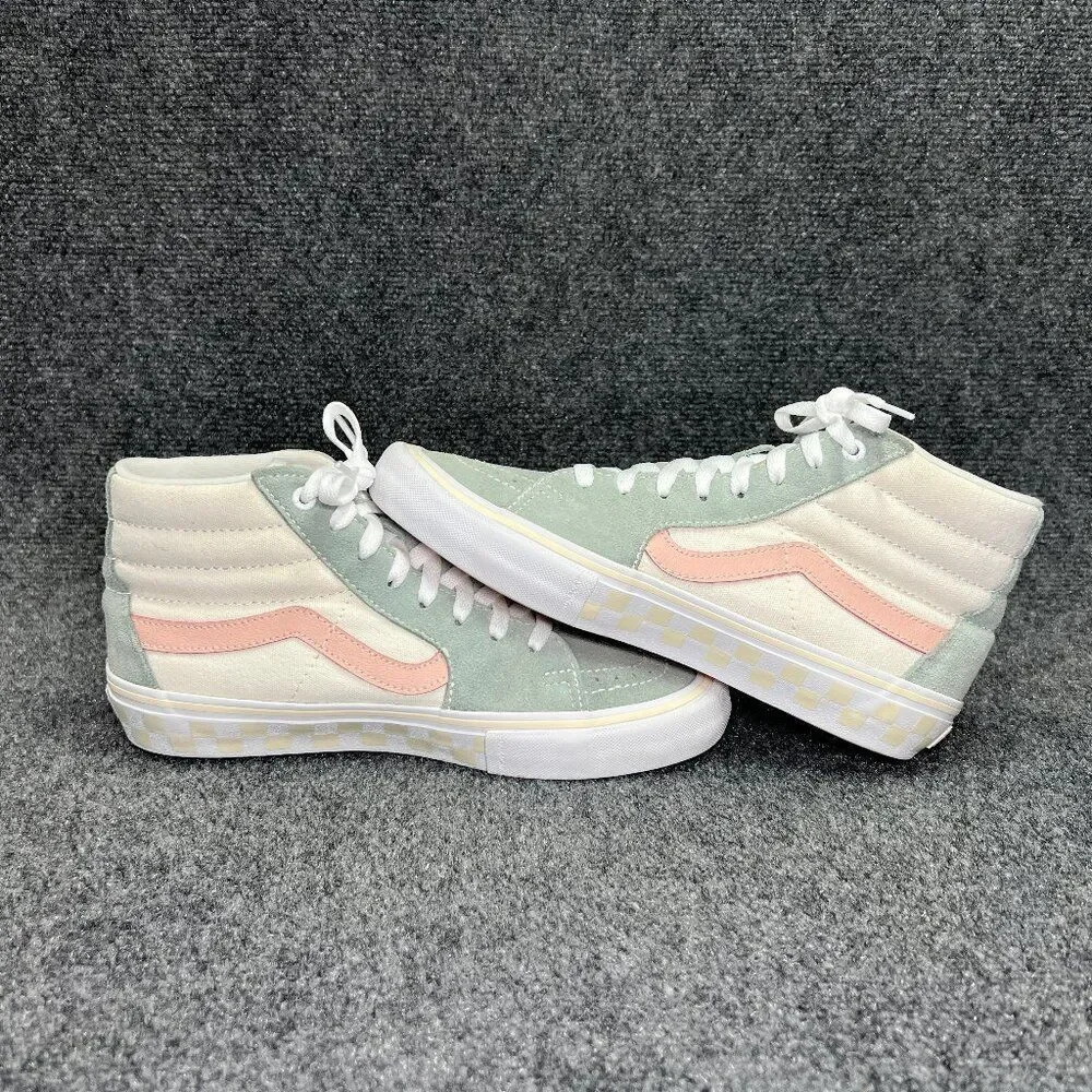 Vans Sk8-Hi Pro Washout Sneakers Men's 8.5 Green Pink Athletic Retro Skate Shoes - Picture 8 of 13